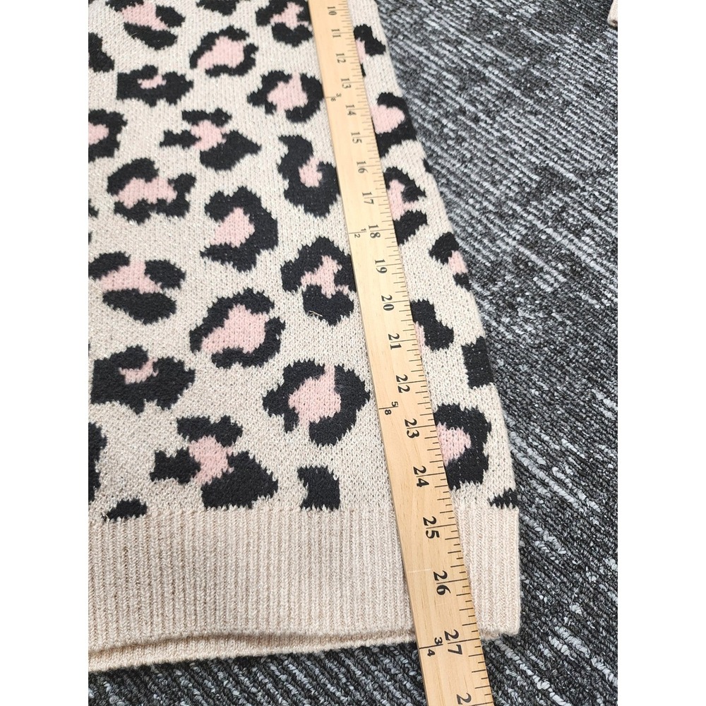 The Children's Place Sweater Dress Girls 7/8 Leopard Print Knit NWT - Picture 6 of 7